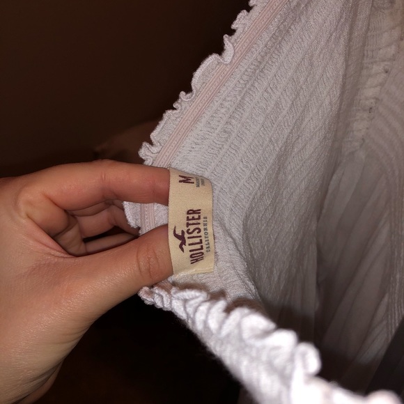 Strapless White Hollister Blouse - Picture 4 of 4
